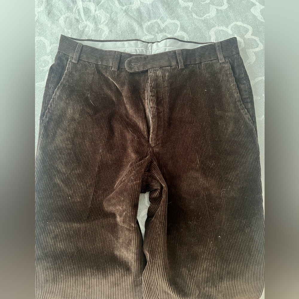 Paul Stuart Corduroy Pants - Dark Brown - Size 34
